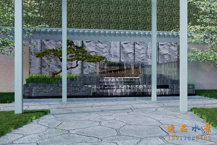 北京庭院水景墻設(shè)計效果圖